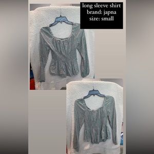 long sleeve shirt, tealish color